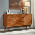 Wood Grain TV Stand for TVs up to 65 inches