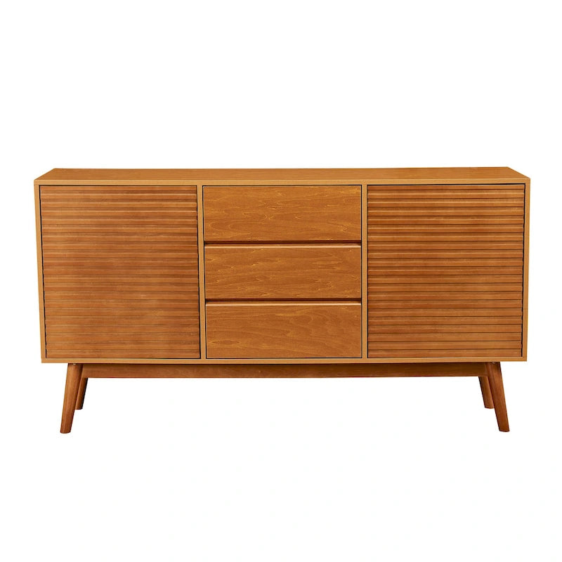 Wood Grain TV Stand for TVs up to 65 inches