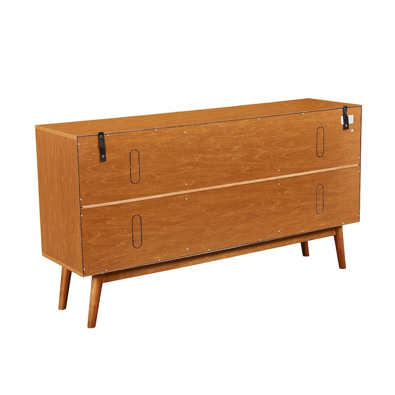 Wood Grain TV Stand for TVs up to 65 inches