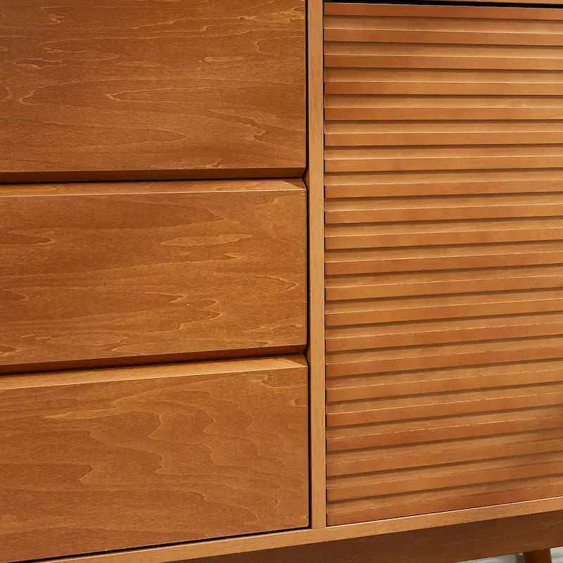 Wood Grain TV Stand for TVs up to 65 inches