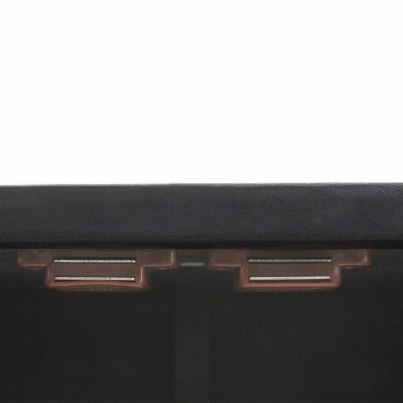 Black Wood Storage Cabinet with 2 Doors for Living Room