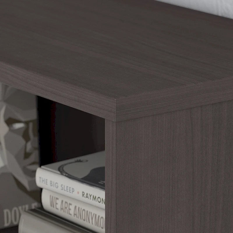 2-Shelf Bookcase Cabinet with Metal Base - Multiple Colors Available