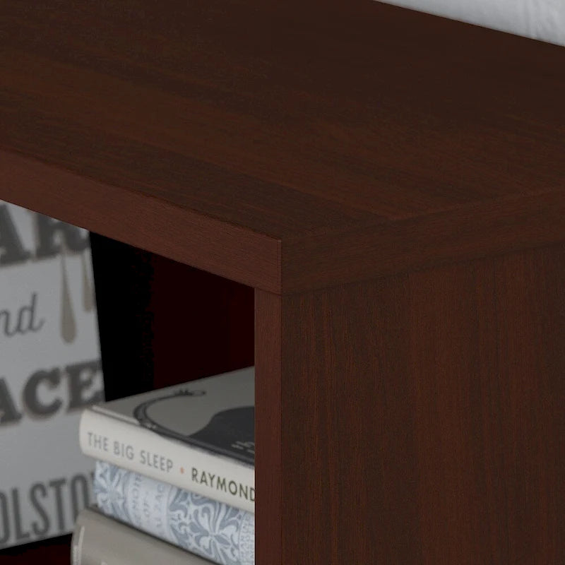 2-Shelf Bookcase Cabinet with Metal Base - Multiple Colors Available