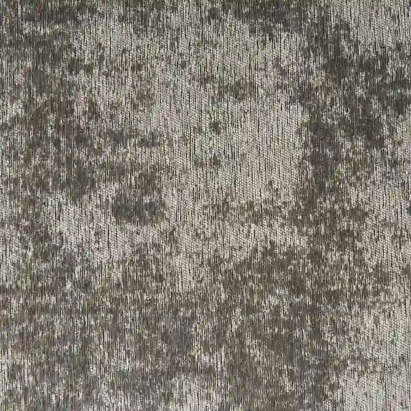 Gray Fabric Upholstered Bench with Gold Metal Legs