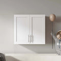 White Wall-Mounted Storage Cabinet