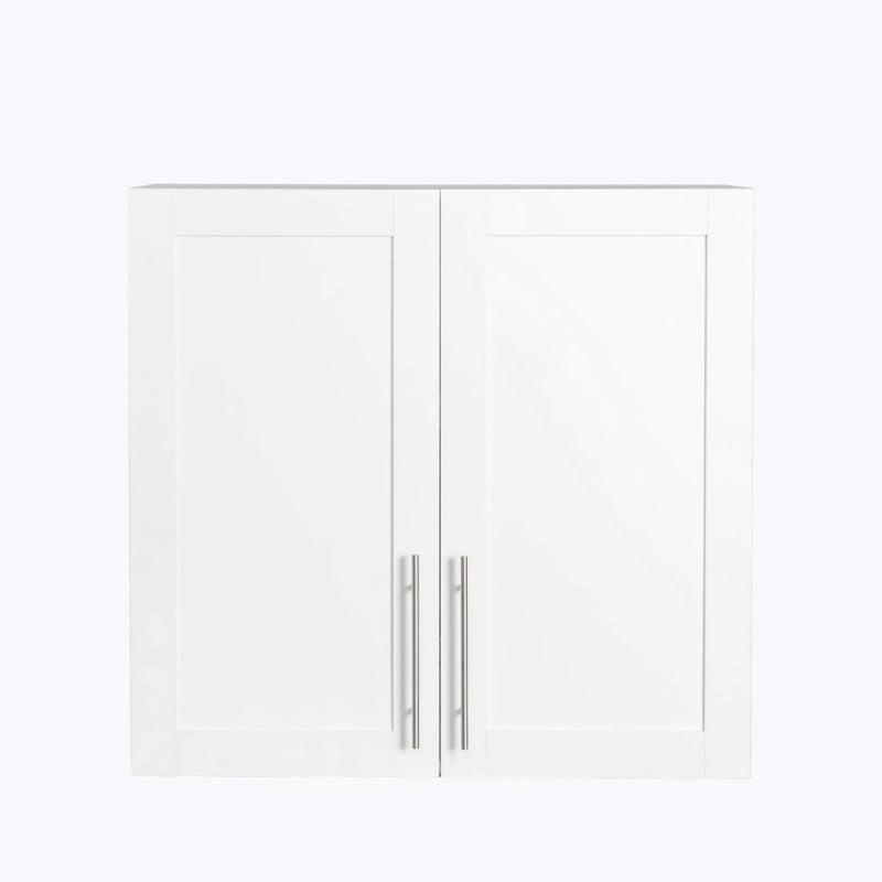 White Wall-Mounted Storage Cabinet