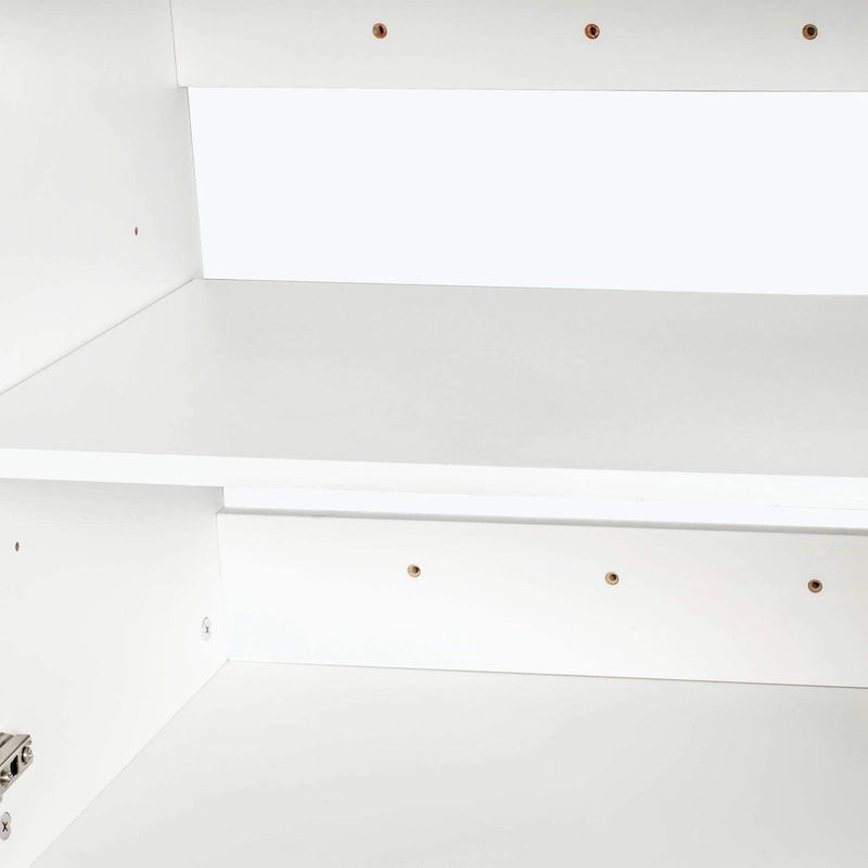 White Wall-Mounted Storage Cabinet