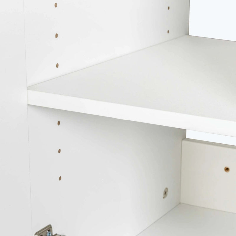 White Wall-Mounted Storage Cabinet