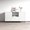 Matte Contemporary Sideboard - Modern Storage Cabinet for Living Room