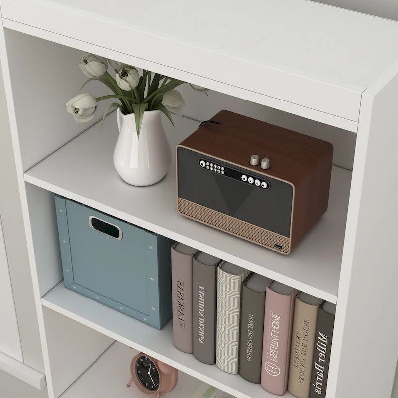 White Tall Storage Cabinet with Drawer - Multi-User