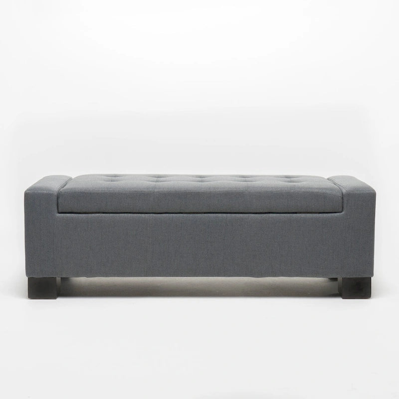 Tufted Storage Ottoman Bench with Lid - 50" Wide