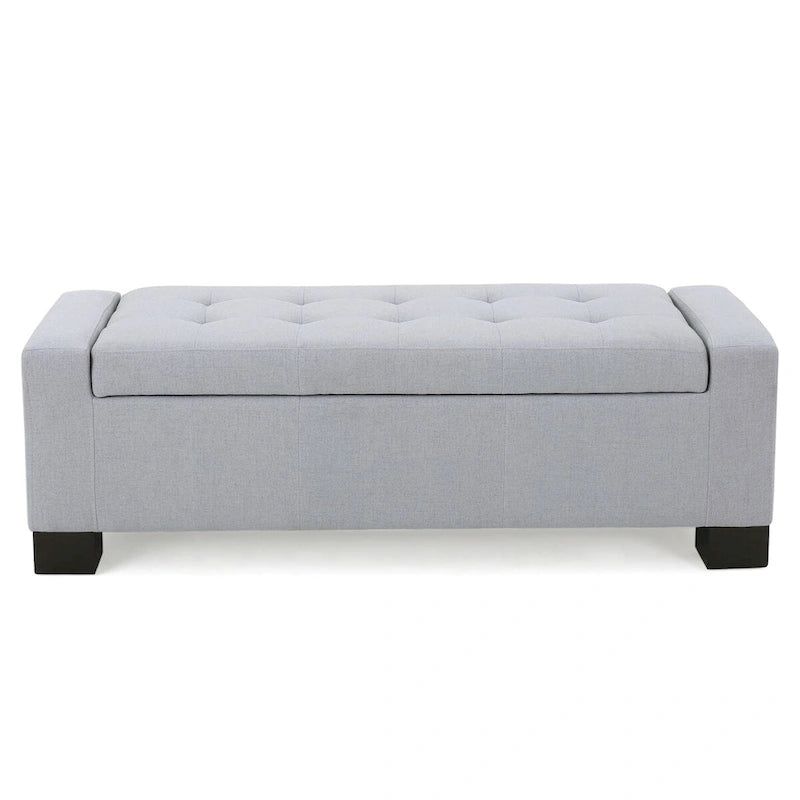 Tufted Storage Ottoman Bench with Lid - 50" Wide