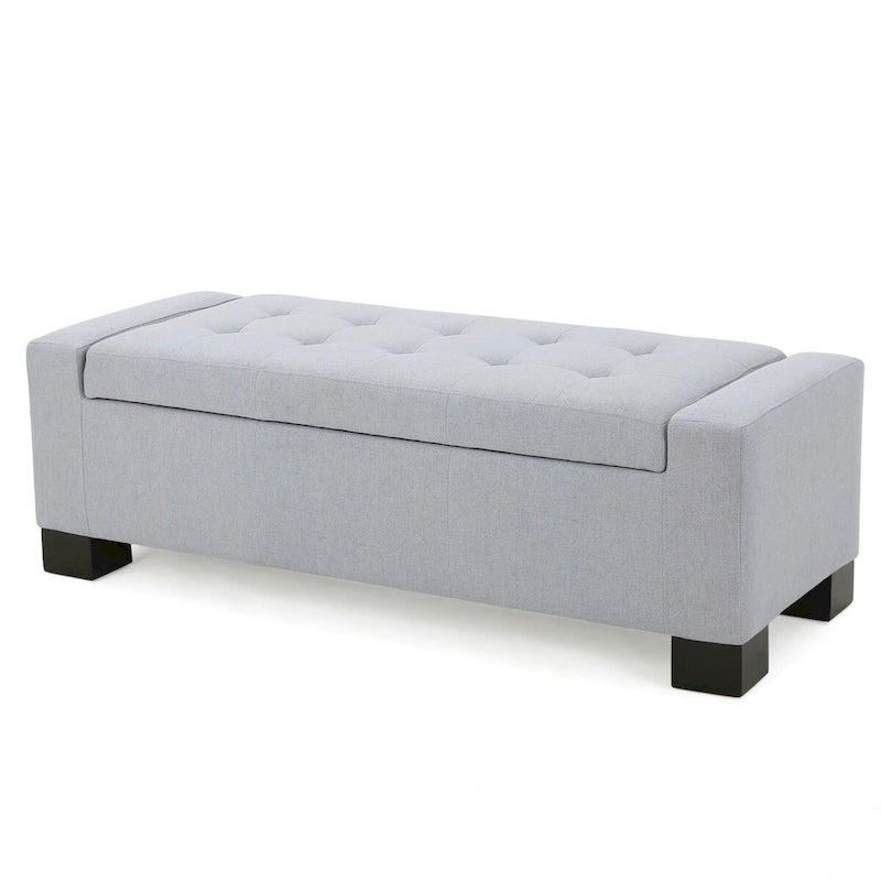 Tufted Storage Ottoman Bench with Lid - 50" Wide
