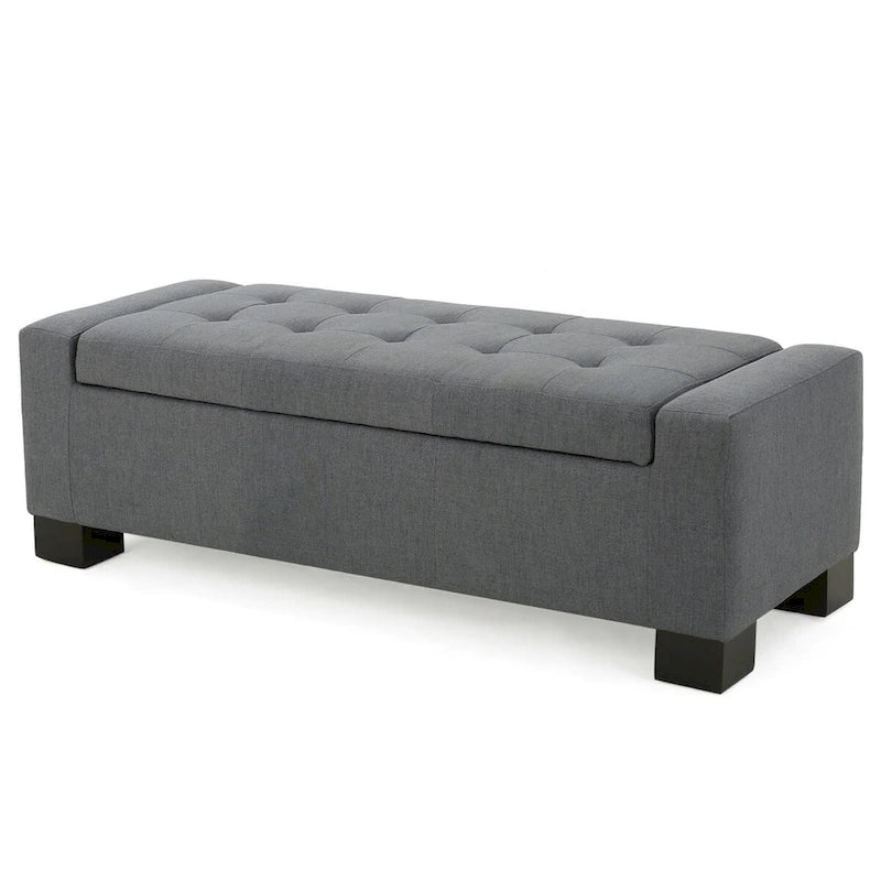 Tufted Storage Ottoman Bench with Lid - 50" Wide
