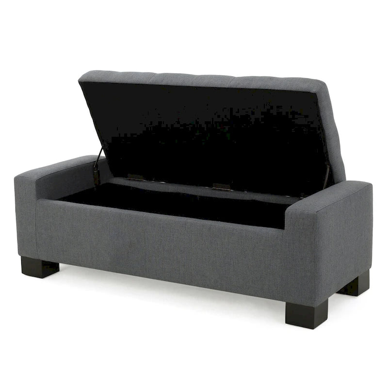 Tufted Storage Ottoman Bench with Lid - 50" Wide