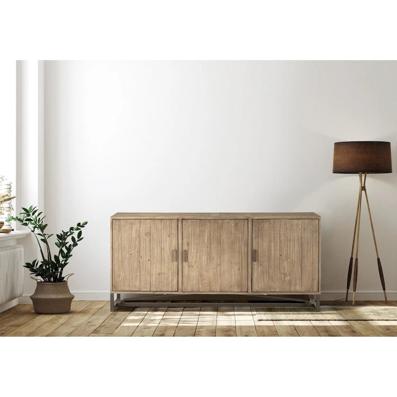 Macari Sarai 3-door Metal Base Sideboard