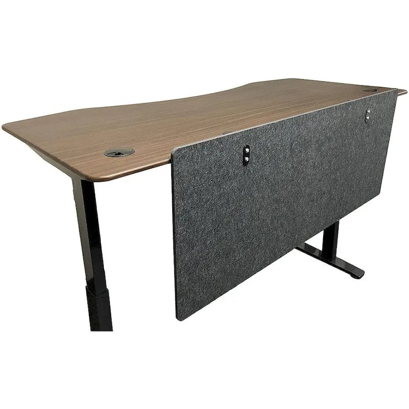 54-Inch Desk Privacy Panel - Beige/Charcoal