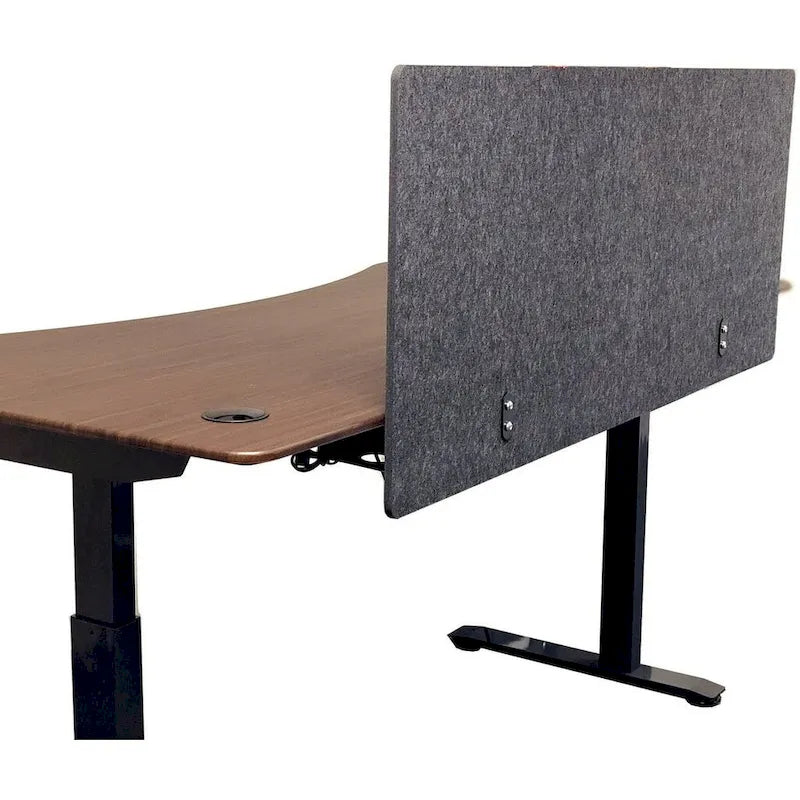 54-Inch Desk Privacy Panel - Beige/Charcoal
