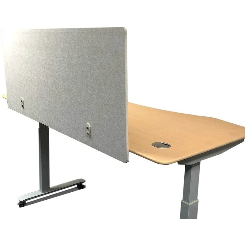 54-Inch Desk Privacy Panel - Beige/Charcoal
