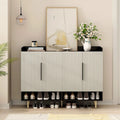 4-Door Shoe Storage Cabinet with Adjustable Shelves