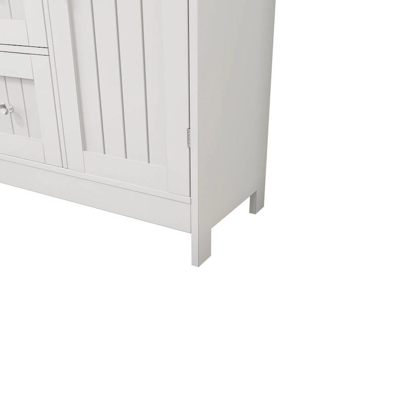 White 3-Drawer Storage Cabinet for Bathroom