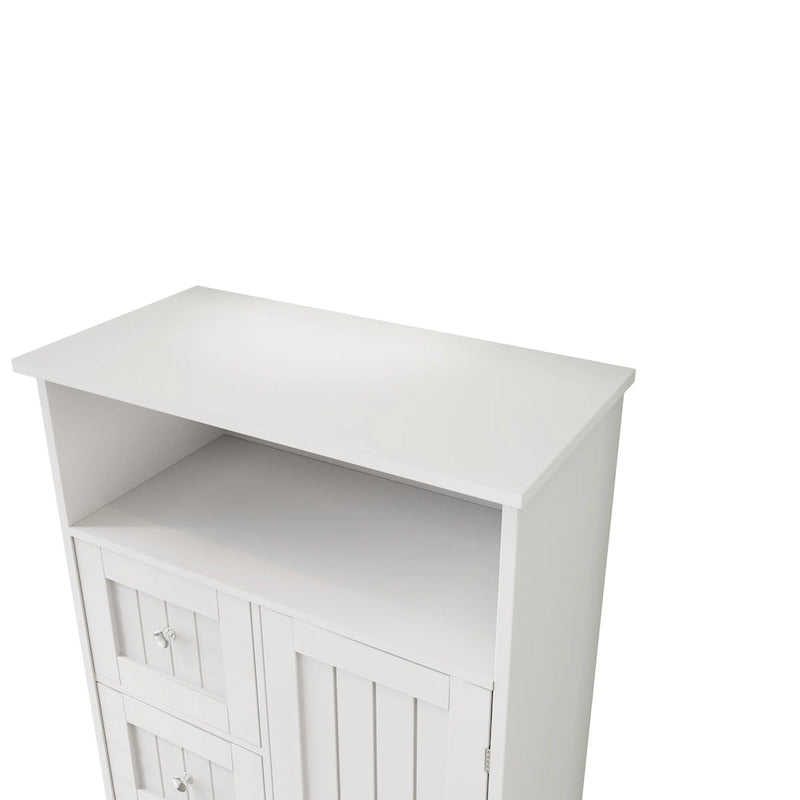 White 3-Drawer Storage Cabinet for Bathroom
