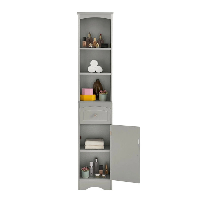 Freestanding Bathroom Storage Cabinet with Drawer - Light Color