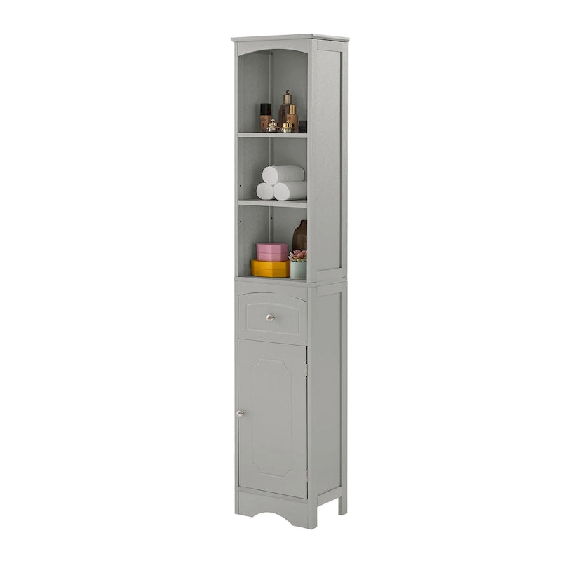 Freestanding Bathroom Storage Cabinet with Drawer - Light Color