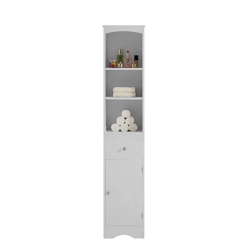 Freestanding Bathroom Storage Cabinet with Drawer - Light Color