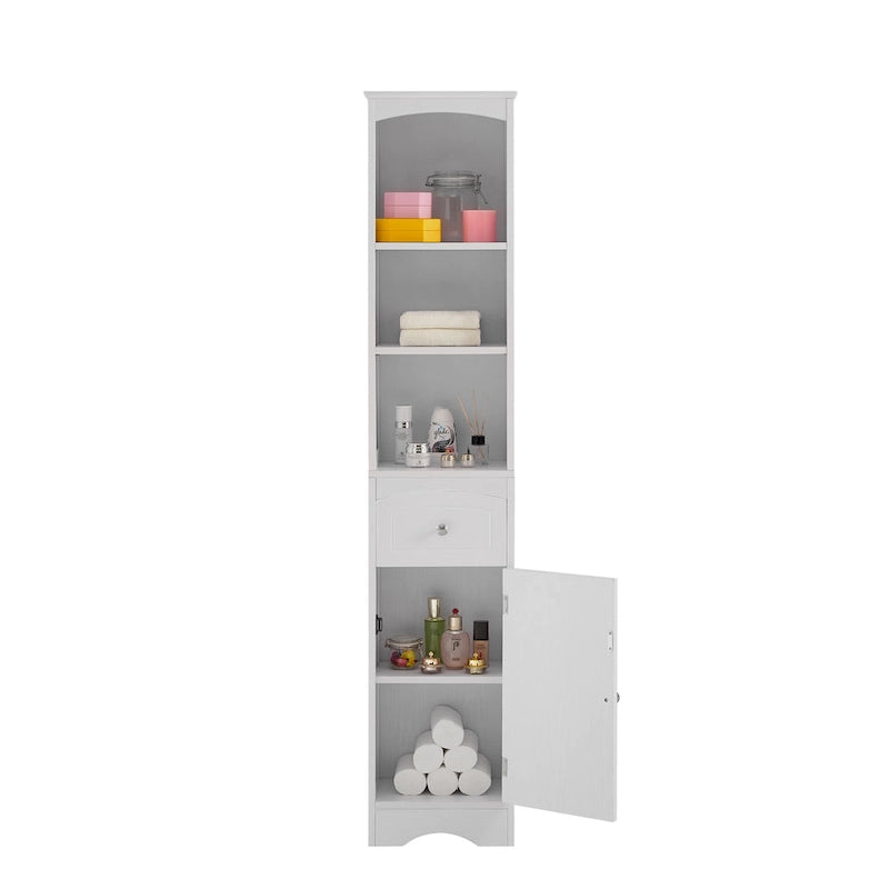 Freestanding Bathroom Storage Cabinet with Drawer - Light Color