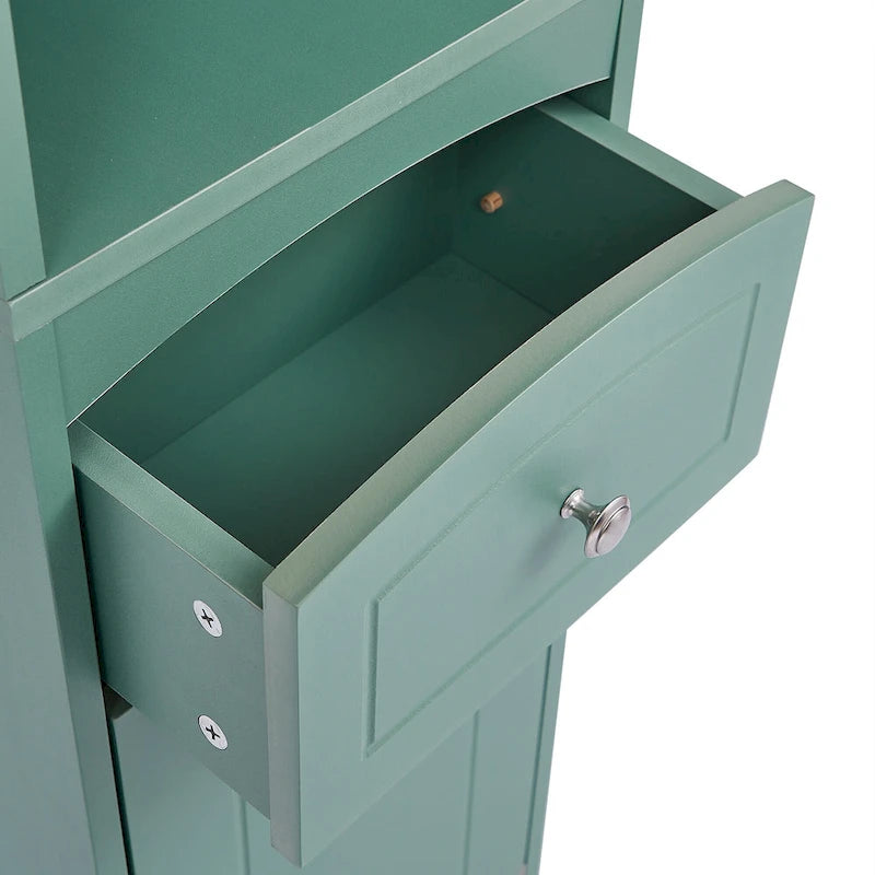 Freestanding Bathroom Storage Cabinet with Drawer - Light Color